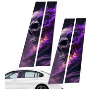 Generico Adesivi per Auto - Decalcomanie per Montante B, Adesivi creativi AntiGraffio, Decalcomanie Decorative per Montante B a Tema Horror, Auto autoadesivi, Adesivo in Vinile Resistente ai,