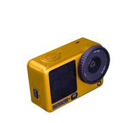 Generico Adesivi per DJI Osmo Action 6, pellicola protettiva rimovibile antigraffio per Action 6 Action Camera Wrap (Oro fluorescente)