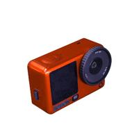 Generico Adesivi per DJI Osmo Action 6, pellicola protettiva rimovibile antigraffio per Action 6 Action Camera Wrap (Arancione fluorescente)