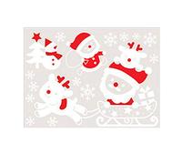 Generico Adesivo per Finestra di Natale Decorazione per Porta Finestra di Natale Fai-da-Te Babbo Natale PVC Rimovibile Albero di Natale Pupazzo di Neve Adesivo murale per Porta fiDesign Intelligente