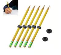 Generico Adhd Pencil -Threaded Pencil for Adhd, Silent Sensory Tool Stress Relief with Nut, Threaded Fidget Pen forADHD & Anxiety,School,Office,Home (5 Pcs)