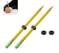 Generico Adhd Pencil -Threaded Pencil for Adhd, Silent Sensory Tool Stress Relief with Nut, Threaded Fidget Pen forADHD & Anxiety,School,Office,Home (2 Pcs)