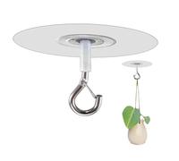 Generico Adhesive Ceiling Hooks - Safety Clip Hangers, Drill Free Wall Mounts | Strong Bonding Hanging Plant Crib Ornament Support for Balloon Banner Backdrop String Light Party Bedroom