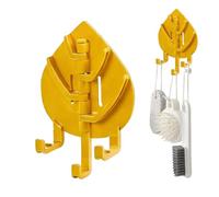 Generico Adhesive Hooks - ABS 13.5x9x4cm | Heavy Duty Wall Mounted Coat Rack, Space Saving Clothes Hanger Hook, No Drill Strong Adhesive Organizer Hook | Home Organize