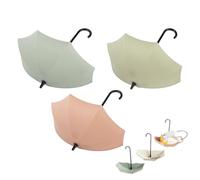 Generico Adhesive Key Holder - Umbrella Hook Set, 3 Pack Decorative Utility Hooks | Sturdy Home Key Organizer System, Wall Mount Storage Solution for Kitchen Bathroom Office Workplace Entryway