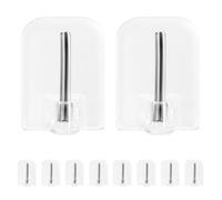 Generico Adhesive Wall Hanger Hooks - Sticky Mount Set, Durable No Drill Utility Hooks, Decorative Organizer Hook | Practical Storage Solution For Kids Room Kitchen Living Room Coat Towel Bag Hanging