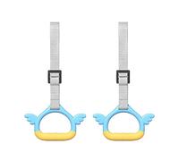 Generico Adjustable Gym Rings, Kids Workout Set, 66.93inch Straps with Heavy Duty 550lbs Support System, Sturdy Polymer Rings Design, Fitness Training Gear for Indoor Outdoor Use