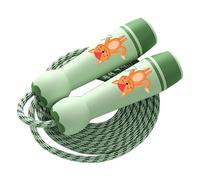 Generico Adjustable Jump Rope, Kids Skipping Cord, 5.12x1.38 Inches Jumping Rope with Handle Feature, Cotton Fitness Ropes, Jump Ropes with Lightweight Design, Exercise Accessory for Outdoor Activity