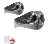 Generico Adjustable Open Dog Nose Shape Jewelry Ring,Cute Animal Themed Vintage Opening Rings,Handmade Unique Novelty Ring,Men and Women Abstract Art Accessories with Gift Boxed