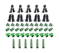 Generico Adjustable Plant Support Connector Kit | ABS, 220g, 1.1cm Fork | Fitting Set for Gardening | Includes A/B Forks, Rotating Clips, Cross Buckles & Pressure Clamps
