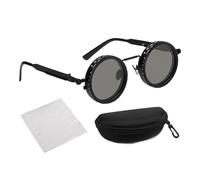Generico Adjustable Tint Sunglasses, 1-9 Gear Uv Protection Eyewear, Round Sports Glasses for Men and Women, Ideal for Driving, Hiking, Fishing, Running, Travel, Beach, 5.63x2.01 Inches