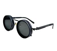 Genérico Adjustable Tint Sunglasses - Aluminum Magnesium Stainless Steel 47g | Round Frame ND Filter Lenses | Fashionable UV Protection Eyewear For Women Beach Travel Outdoor Daily Wear, rame