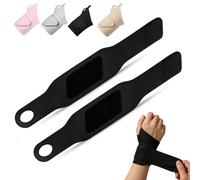 Generico Adjustable Wrist Wraps with Thumb Loop, Elastic Compression Wrist Support Sleeve, Comfortable Flexible Brace for Fitness, Typing, Gaming, Daily Wear Use, Unisex for Left And Right Hands