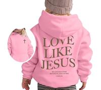 Generico Adolescente Ragazze Felpa con Cappuccio,Maniche Lunghe per Bambini Top Teenager Classics Accogliente Graziosa Casual Scuola Cappotto Adolescenti Regalo attività Sportive