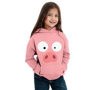 Generico Adolescente Ragazze Felpa con Cappuccio,Maniche Lunghe per Bambini Top Teenager Classics Accogliente Graziosa Cappotto Homewear Ultra Morbida Oversize Autunno e Inverno