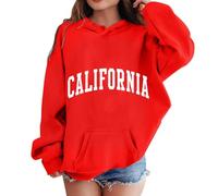 Generico Adolescente Ragazze Felpa con Cappuccio,Maniche Lunghe per Bambini Top Teenager Classics Sweatshirt Calda Sportswear Giacca alla Moda Taglia Hoodie Ultra Morbida Oversize 2-13 Anni Invernale