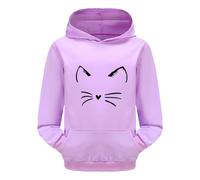 Generico Adolescente Ragazze Felpa con Cappuccio,Morbida Felpe Grafica Hoodie Autunnale Casual Ragazza Elegante Lunghe Giacca alla Moda Taglia per Adolescenti Bambini attività Sportive
