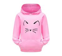 Generico Adolescente Ragazze Felpa con Cappuccio,Morbida Felpe Grafica Hoodie Autunnale Casual Ragazza Elegante Lunghe Giacca alla Moda Taglia per Adolescenti Bambini attività Sportive