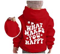 Generico Adolescente Ragazze Felpa con Cappuccio Sportivo Bambina Leggero Autunno Inverno Felpe Ragazza Elegante Lunghe Giacca alla Moda Taglia Hoodie per Adolescenti Tutti I Giorni Usura