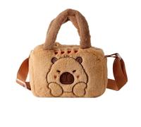Generico Adorabile Borsa A Tracolla Leggera Per Bambini Con Un Simpatico Personaggio Di Animale Perfetta Per La Scuola I Viaggi E L'Uso Quotidiano (Brown One Size)