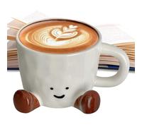 Generico Adorable Home - Drinkware for Thirst | Porcelain Vessel plus Comfort Grip & Insulated Clay Body, Humorous Beverage Ware, Social Dining Gear for Cold, Hot Drinks, Beverages and Espresso