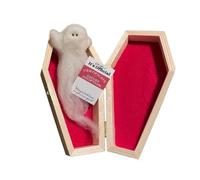 Generico Adotta un Fantasma | Ornamenti Fantasma da Appendere Halloween in Bara,Figure Piccole Per Divano Scrivania Mensola Interni Casa Stanza Viaggio