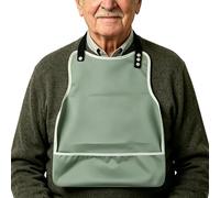 Generico Adult Bibs for Eating, Reusable Waterproof Washable Crumb Catcher, Cloth ing P rotector Seniors Bibs, for Home Restaurant Hospital Outdoor Special Needs