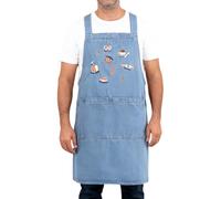 Generico Adult Gardening Apron - Denim Chef Apron | Gardening Clothes With Pockets For Home Cooks Bartenders Artists Gardeners Woodworkers Welders Butchers Baristas Kitchen Restaurant BBQ
