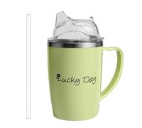 Generico Adult Sippy Cup - 350ml, Liquid Feeding Container | Spill Proof Cups, Adaptive Drinking Aid, 304 Stainless Steel, Silicone, PP, Safe Hydration For Seniors, Patients, Dysphagia Sufferers