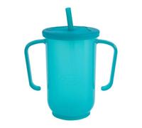 Generico Adult Sippy Cup - Anti-Spill Easy Grasp With Handles | Dishwasher Safe Lightweight Shatterproof Sip Cup | For Limited Mobility Elderly Care Hot And Cold Beverages, Silicone Blue 400ml 120g