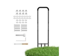 Generico Aeratore per Prato,Antintasamento Regolabile Manuale - Aeratore per Terreno Regolabile con Chiave - per Giardinieri Adulti Principianti Cura del Prato Giardino Paesaggio