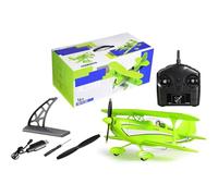 Generico Aereo A310 RC, Aereo Radiocomandato EPP Biplano 3D/6G 2.4G 4CH Motore Brushless Ali da 400mm Regalo - RTF