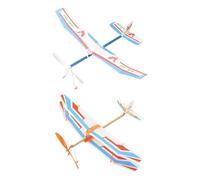 Generico Aereo Bungee giocattolo - Aliante da lancio manuale | Giocattolo per aeroplano da esterno Bambini Adulti Studenti Giardino Campeggio Sport Volo in schiuma aerodinamica leggera