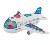 Generico Aereo Giocattolo con Luci Suoni e Movimento Mistero Bump & Go Aereoplano Jumbo Jet Giocattolo con Movimento compatibile Airbus 380 Boeing con luci e Suoni Aereo Grande Luminoso