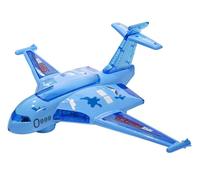 Generico Aereo Giocattolo con Luci Suoni e Movimento Mistero Bump & Go Aereoplano Super Jet Giocattolo con Movimento con Luci Suoni Reali Astronave Ufo Musica Aereo Grande Giocattolo Luminoso (a)