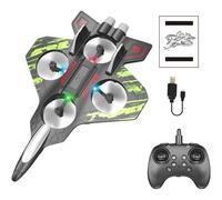 Generico Aereo telecomandato 2.4ghz Rc Elicottero, aeromodello Volante, aeroplani Rc, Ricaricabile 2 modalità di Volo, per Natale Compleanno,Verde