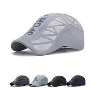 Generico Aeronash Sport cap,Ultra-Breathable Performance Mesh cap,Drying Fabric Machine Washable Sports Caps for Men & Women (Light Gray)