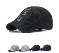 Generico Aeronash Sport cap,Ultra-Breathable Performance Mesh cap,Drying Fabric Machine Washable Sports Caps for Men & Women (Black)