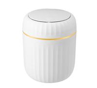 Generico Aesthetic Mini Desk Bin - Desktop Small Bin, Office Bins for Workplace, Tabletop Trash Can with Sturdy Lid, Waste Basket, Paper Baskets Ideal for Desks Kids Rooms Workplace Bedside