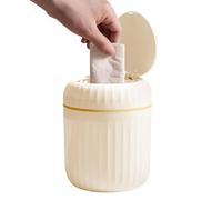 Generico Aesthetic Mini Desk Bin - Desktop Small Bin, Office Bins for Workplace, Tabletop Trash Can with Sturdy Lid, Waste Basket, Paper Baskets Ideal for Desks Kids Rooms Workplace Bedside