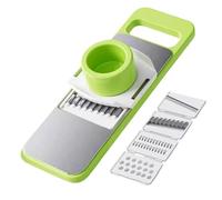 Generico Affettatrice di verdure, affettatrice e tritatutto | Affetta Carote Per Frutta E Verdura | Affettatrice per verdure con protezione per le mani, acciaio inossidabile