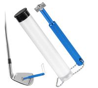 Generico Affilagolfe per Ferri da Golf | Utensile in Alluminio per Affilatura Solchi - Accessorio Regolabile per Borsa Golf Uomini Donne Ragazzi