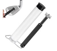 Generico Affilatore per Solchi da Golf, Affilatore E Pulitore in Alluminio per Mazze da Golf, Accessorio Pulizia con Cinturino Anticaduta Regalo Golfisti