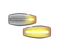 Generico Affumicata LED Indicatore Laterale Lampada Che Scorre Di Direzione Per Hyundai Per Accent Per Tucson Per Sonata Per Tiburon Per Elantra Indicatore Laterale(Clear Lens)
