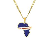 Generico Africa Necklace Fashion Stainless Pendant Necklace Cape Verde necklace