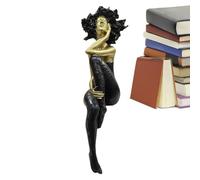Generico Afro Girl Sculpture, Meditation Figurine, Artwork Statue, Versatile Shelf Decor Accent Piece for Birthday Favors, Apartment, Bedroom, Living Room, Dorm, Study, Cafe, Resin