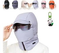 Generico Agriculturi Waterproof Fleece-Lined Hood, Rockwaved Waterproof Fleece-Lined Hood, Winter Face Mask, Unisex (Blue)
