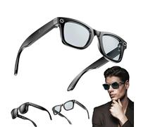 Generico AI Smart Glasses, 800W Camera & 1080P Video, Smart Glassess With Camera And Bluetooth,for Calls & Musi,UV Protection,Anti-Blue Light Glasses Everyday Wear (B)
