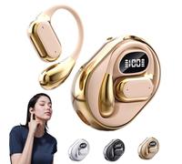 Generico AI Translation Wireless Bluetooth 5.4 Headphones, Support 140 Languages Translation Real Time Translator Earbuds, Support Playing Music Phone Calls for Outdoor Commuting And Exercise (Gold)