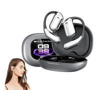 Generico Ailsion Earbuds Translation, Wireless Open Ear Bluetooth Earbuds Translator, 144 Languages High Accuracy Real Time Smart Translation Bluetooth Headset for Travelers and Business (black)